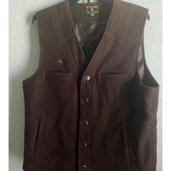 WYOMING TRADERS WOOL TEXAS CONCEALED CARRY WESTERN RUGGED DURABLE SECURE VEST M - Picture 2 of 14